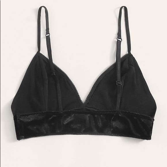 Black Velvet Bra - Picture 4 of 4